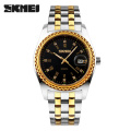 SKMEI Hot sale 9098 Luxury fashion  stainless steel Quartz watch men wrist watch